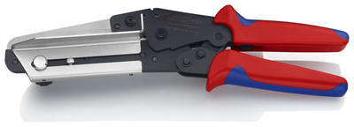 KNIPEX 95 02 21 Nožnice na vinyl tiež pre káblové kanály s multi-komponentnými úchopmi leštené 275 m