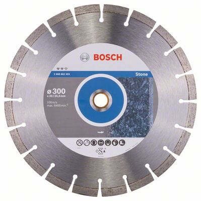 BOSCH Diamantový rezací kotouc Expert for Stone 300 x 20,00 + 25,40 x 2,8 x 12 mm