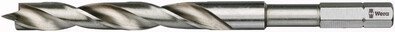 WERA 849 HSS bity so spirálovými vrtákmi do dreva, 6 x 95 mm