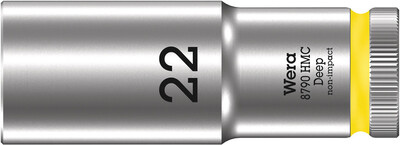 WERA 8790 HMC Deep Nástrojná hlavica, upínacia časť 1/2", 22 x 83 mm