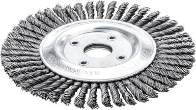 LESSMANN Kotúč kartáčový 115 x 6mm ocel splet 0,5 Lessmann