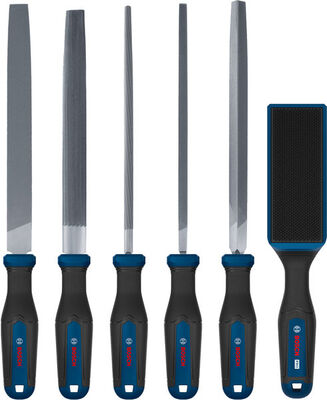 BOSCH Sada pilníků, 5 ks + kartáč na pilníky PRO - 1600A03AD3