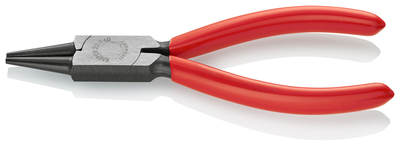 KNIPEX 22 01 140 SB Kliešte s guľatými čeľusťami poplastované čierne atramentované 140 mm