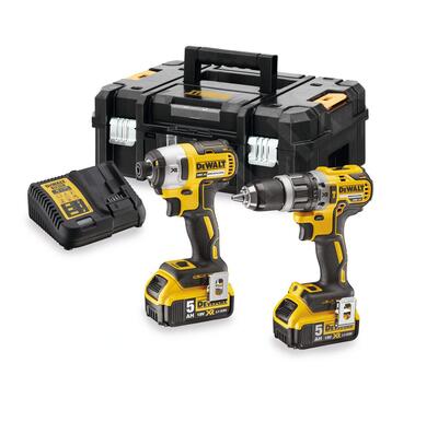DeWALT Sada náradia 18V 2x5,0Ah (DCD796+DCF887)  DCK266P2T