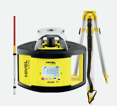 NIVEL SYSTEM NL540R Rotačný laser s červeným lúčom a nastavením sklonov Set