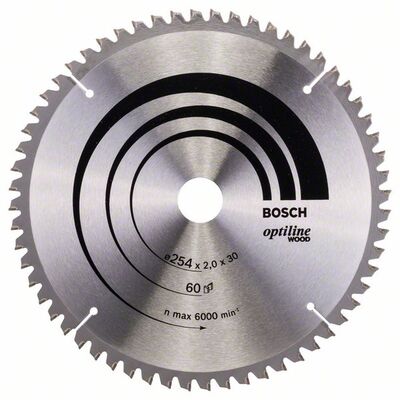 BOSCH 2608640436 - Pílový kotúc Optiline Wood 254 x 30 x 2,0 mm, 60