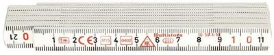 HULTAFORS Meter skladací 1M x 13mm plast biely EG III Hultafors