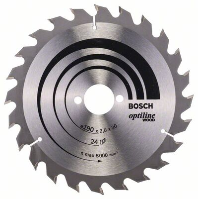 BOSCH Pílový kotúc Optiline Wood 190 x 30 x 2,0 mm, 24 - 2608641185