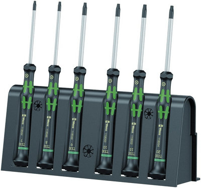 WERA SADA SKRUTKOVAČOV TORX PRE ELEKTRONIKU S OTVOROM 6 KS 05118154001