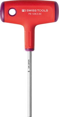 PB SWISS TOOLS Skrutkovač imbus 5 x 80mm T-rukoväť PB 1206 PB Swiss Tools