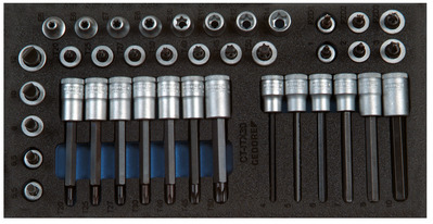 GEDORE 1500 CT1-ITX 30 Sada skrutkovacích nadstavcov 3/8" v module Check-Tool