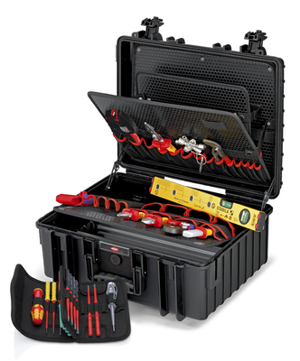 KNIPEX 00 21 36 Kufrík na náradie "Robust34" Elektrikársky 26 dielov 419 mm