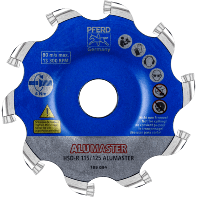 PFERD TOOLS Frézovacie nástroje s rezacími vložkami HSD-R 115/125 ALUMASTER