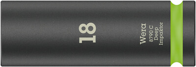 WERA 8790 C Impaktor Deep nástrčná hlavica s pripojovacím rozmerom 1/2", 18 x 83 mm