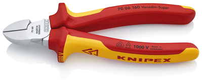 KNIPEX 70 06 160 SB Bočné cvikacie kliešte izolované s multi-komponentnými rukoväťami, VDE testované