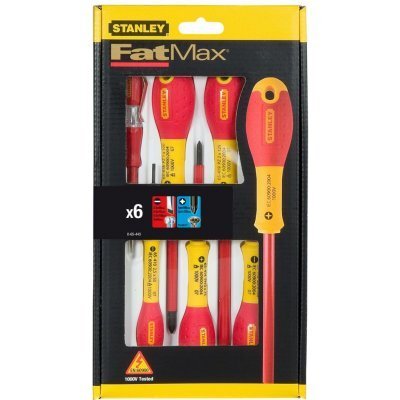 STANLEY 6-dielna sada izolovaných skrutkovačov Fatmax 065443