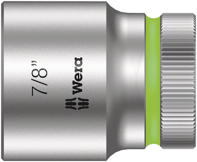 WERA 8790 HMC Nástrčná hlavice Zyklop, upínací časť 1/2", 7/8" x 37 mm