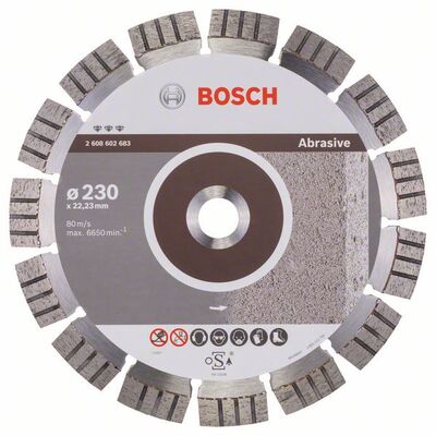 BOSCH Diamantový rezací kotouc Best for Abrasive 230 x 22,23 x 2,4 x 15 mm