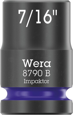 WERA 8790 B Nástrojová hlavica Impaktor s pripojovacím rozmerom 3/8", 7/16" x 30 mm