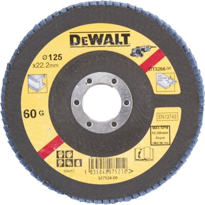 DeWALT KOTUC BRUSNY LAMELOVÝ NA KOV 125MM*22,2*60G DT3266