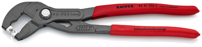 KNIPEX 85 51 250 C SB Kliešte na hadicové spony pre upínacie spony s protišmykovým plastovým povrcho