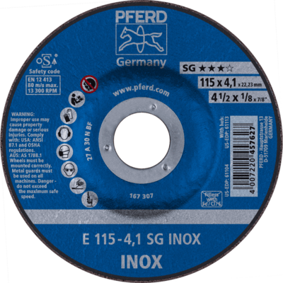PFERD TOOLS Brúsky E 115-4,1 SG INOX