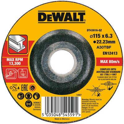 DeWALT KOTÚC BRUSNY vypuklý 115x6mm Typ27 DT43916