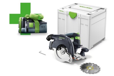 FESTOOL 577034  Akumulátorová ručná kotúčová píla HKC 55 EB-Basic-5,0