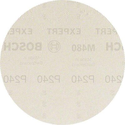 BOSCH Brúsny papier EXPERT M480 pre excentrické brúsky, 125 mm, zrnitosť 240, 5 ks - 2608900677