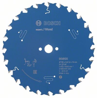 BOSCH 2608644035 - Pílový kotúc Expert for Wood 184 x 16 x 2,6 mm, 24