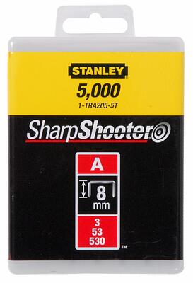 STANLEY Spony štandardné 8mm/5/16" 5000 ks typ A 5/53/530  1-TRA205-5T