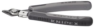 KNIPEX Fogó oldalsó 125 mm-es edzett ESD Electronic SuperKnips / 7871125 ESD Knipex