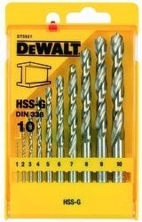 DeWALT 10 részes HSS-G fémfúró készlet