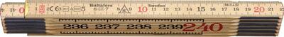 HULTAFORS Meter skladací 2,4M x 17mm drevo natur EG III Hultafors