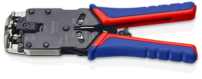 KNIPEX 97 51 12 SB Lisovacie kliešte pre Western konektory s multi-komponentnými úchopmi leštené 200
