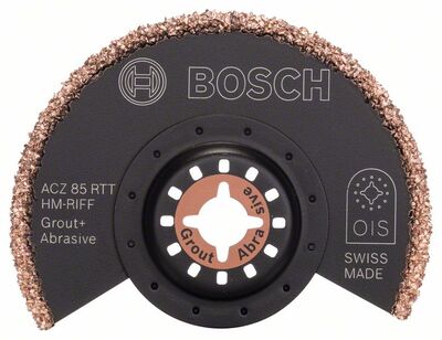 BOSCH Segmentový pílový list so zrnami z tvrdokovu (HM-RIFF) na široké rezy ACZ 85 RTT 85 mm