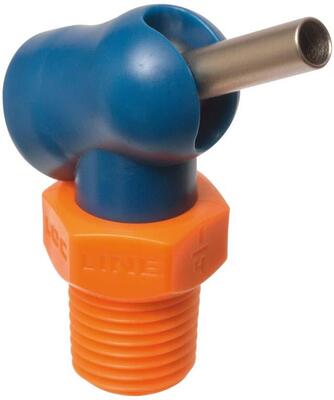 LOC-LINE Tryska typ XW 1/4" D3mm L31,8mm oranžovo-modrá Loc-Line