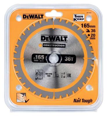 DeWALT KOTUC PILOV 165x20 36Z DT1950