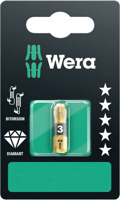 WERA 855/1 BDC SB Bity, PZ 3 x 25 mm