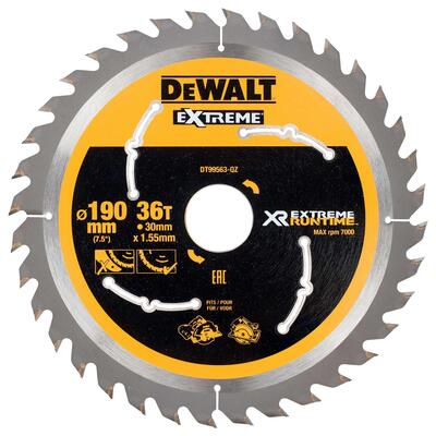 DeWALT Kotouč pilový 190x30mm 36Z XR EXTREME® RUNTIME