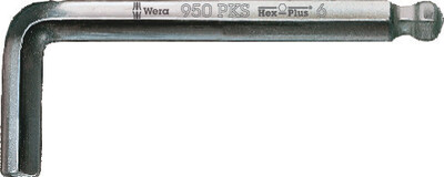 WERA 950 PKS Zástrčný kľúč, metrický, chromovaný, 10 x 125 mm