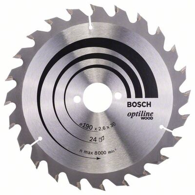 BOSCH 2608640615 - Pílový kotúc Optiline Wood 190 x 30 x 2,6 mm, 24