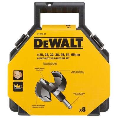 DeWALT Forstner fúró készlet fához (8 db) DT4593-QZ