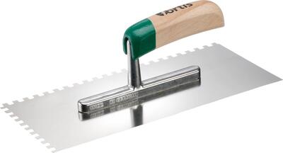 FORTIS Hladítko 280 x 130mm 8 x 8mm ocel Fortis