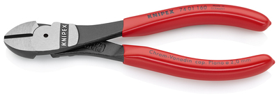 KNIPEX 74 01 160 SB Bočné cvikacie kliešte s veľkou pákovou silou poplastované čierne atramentované 
