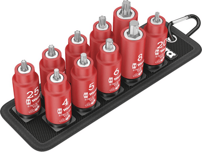WERA VDE 1 ZYKLOP NÁSTRČNÉ KĽÚČE 10KS 3/8" 05004930001