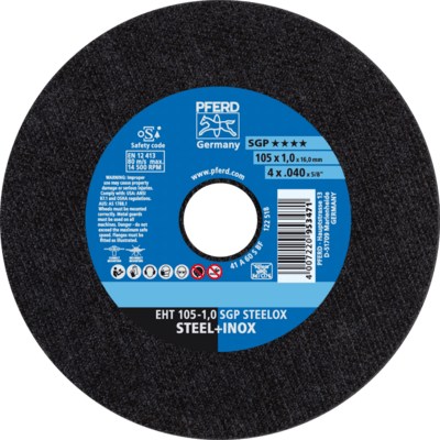 PFERD TOOLS Rezné kotúče EHT 105-1,0 SGP STEELOX/16,0