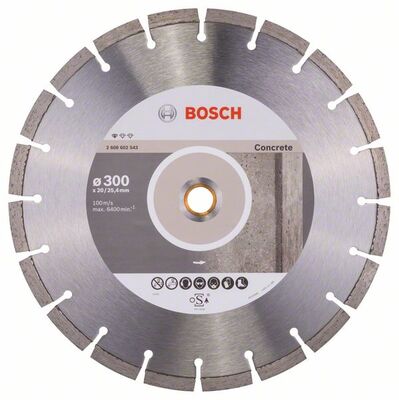 BOSCH Diamantový rezací kotúc Standard for Concrete 300 x 20/25,40 x 2,8 x 10 mm