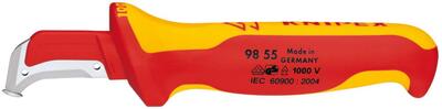 KNIPEX Nôž odizolovací 155mm / čepeľ 38mm VDE / 9855 Knipex