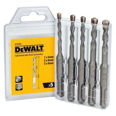 DeWALT Sada vrtákov SDSplus 5dielna DT9399